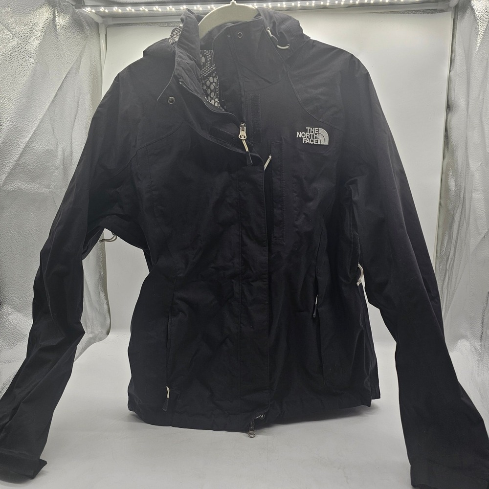 The North Face Womens medium Black Hyvent Hooded Full Zip Jacket